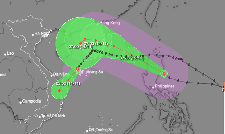 bao-toraji-bao-so-8-bien-dong-17312977099241345238814 Bão Yinxing suy yếu, bão Toraji đang đổ bộ đảo Luzon - Ảnh 1.