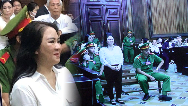 Bà Phương Hằng khóc, nói đã biết sai, xin sớm trở về làm việc kiếm tiền lo cho dân nghèo - Ảnh 1. Bà Nguyễn Phương Hằng tại tòa - Ảnh: A.T.